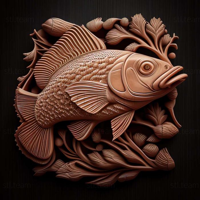 3D модель Эритрозоновая рыба (STL)